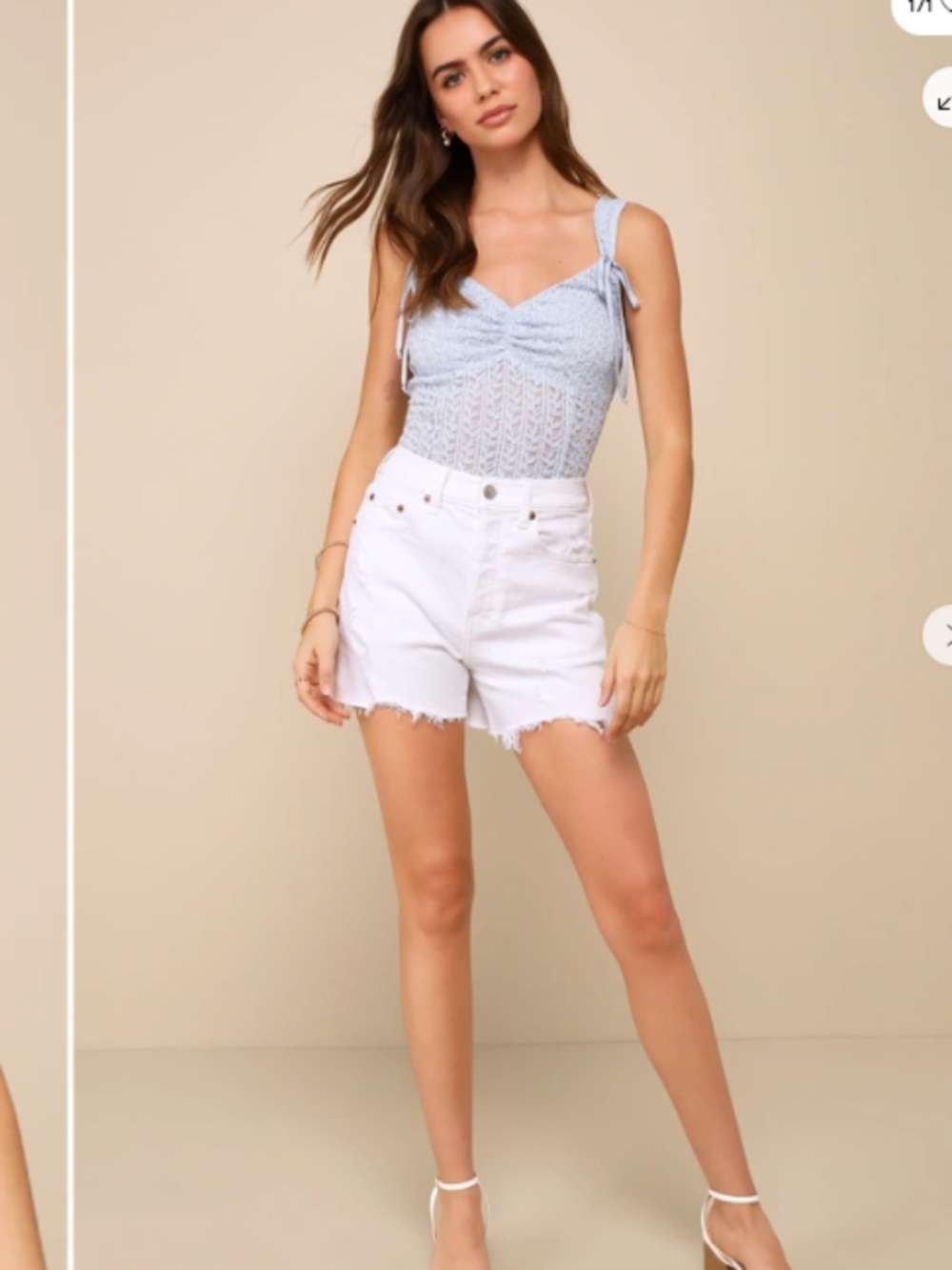 LULU's Sexy Romantic Chic Flirty Vacation Resortwear Date Night Bodysuit